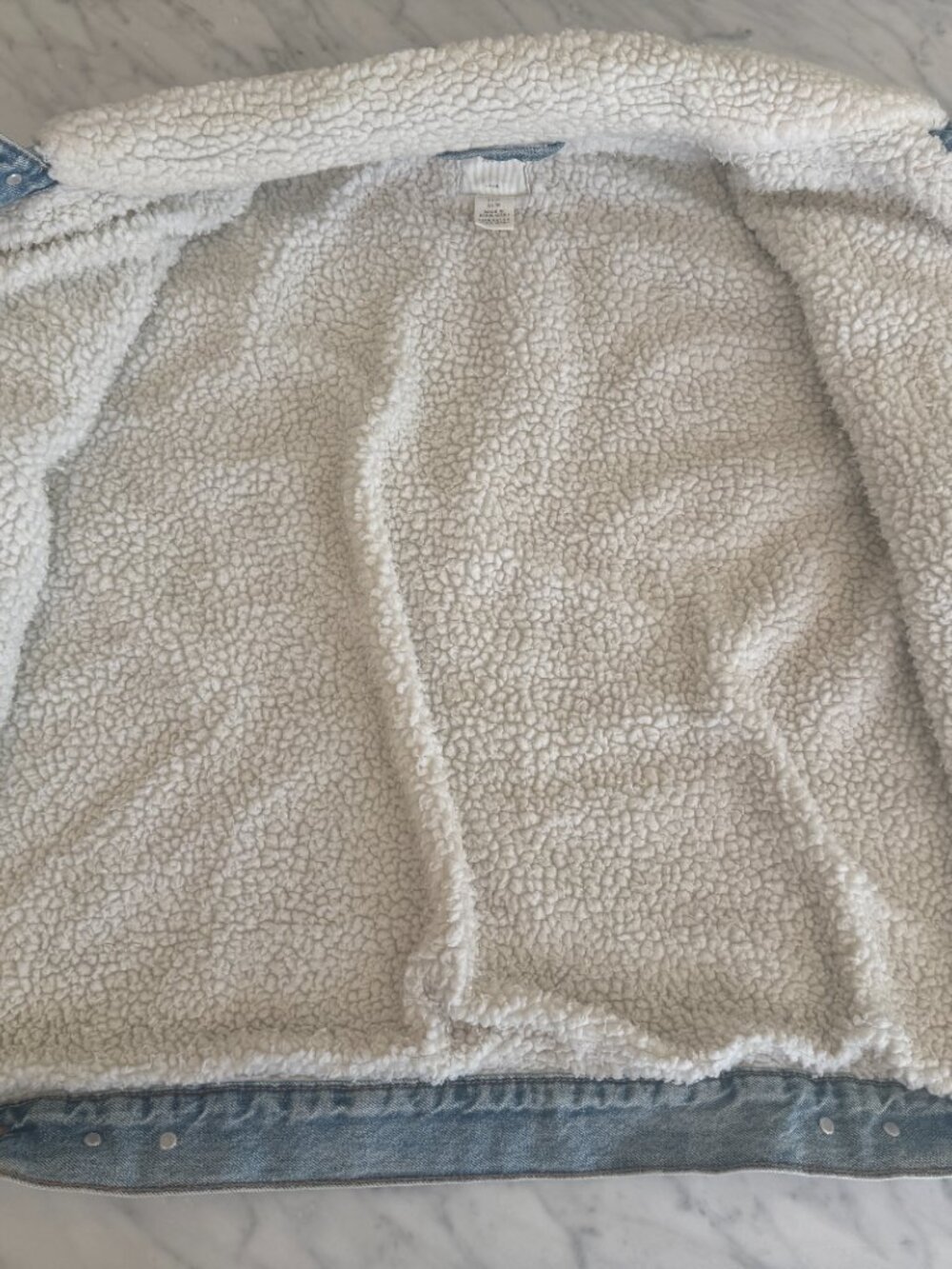 H&M Mens Denim Jacket with Cozy Lining XL - Picture 4 of 6